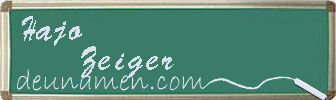 Hajo Zeiger Visitenkarte